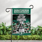 Saskatchewan Roughriders 2025 Grey Cup Champions Double-side Garden Flag – TMTHU2251