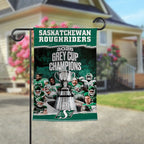 Saskatchewan Roughriders 2025 Grey Cup Champions Double-side Garden Flag – TMTHU2251
