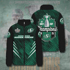 Saskatchewan Roughriders 2025 Grey Cup Champions 3D Stand Collar Puffer Jacket – TANTN18978