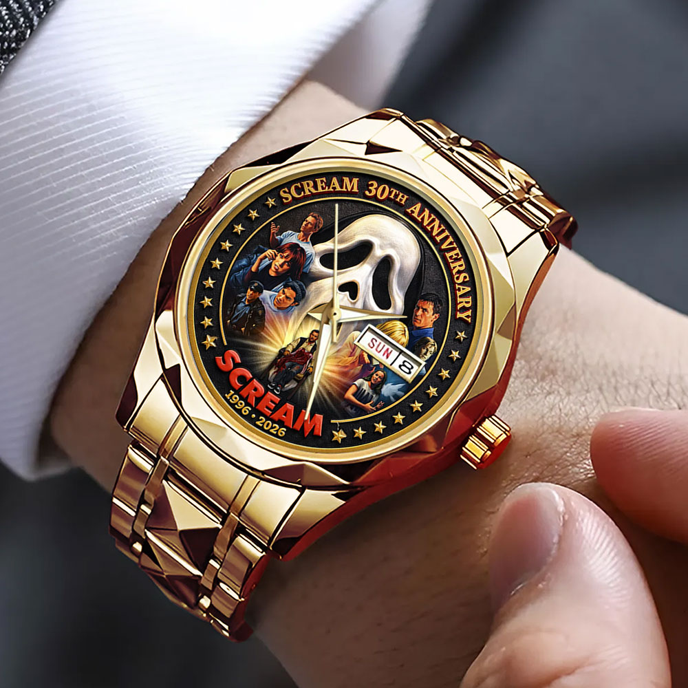 Scream 30th Anniversary Alloy Luxury Quartz Watch – TMTHU4186