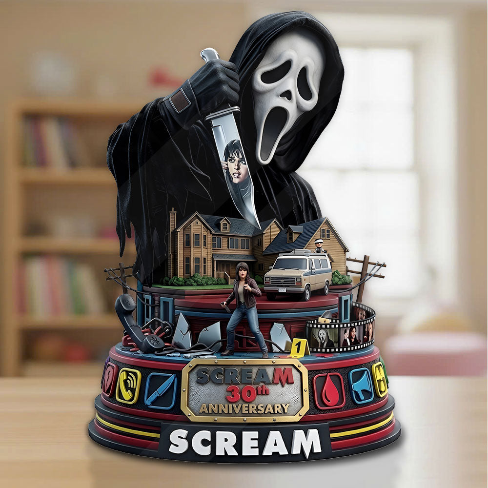 Scream 30th Anniversary Custom Shape Acrylic Plaque – TMTHU5970