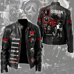 Scream 30th Anniversary Motorcycle Leather Jacket – TMTHU4113