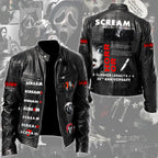 Scream 30th Anniversary Motorcycle Leather Jacket – TMTHU4406
