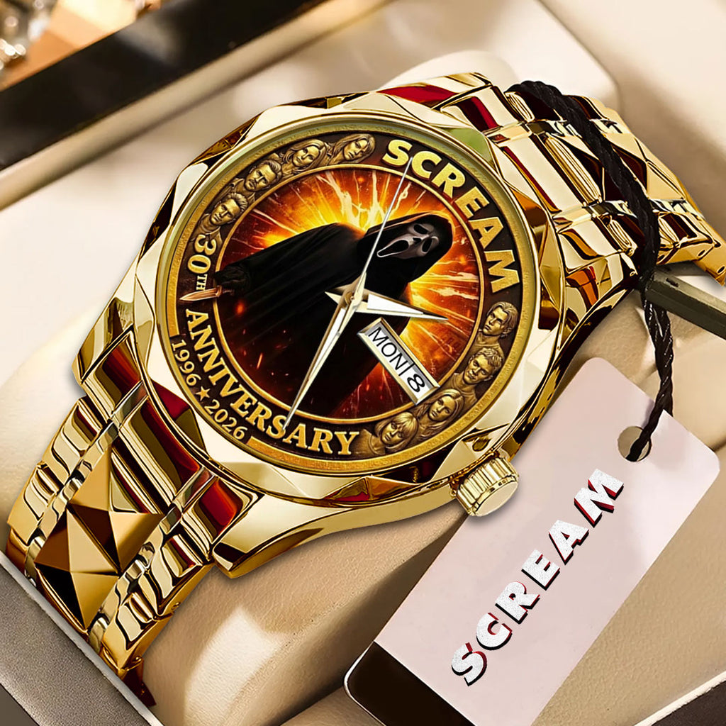 Scream 30th Anniversary Alloy Luxury Quartz Watch – TMTHU3963