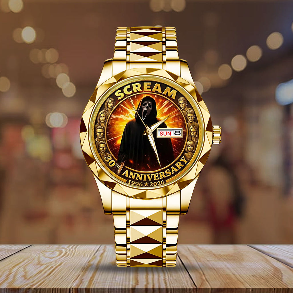 Scream 30th Anniversary Alloy Luxury Quartz Watch – TMTHU3963