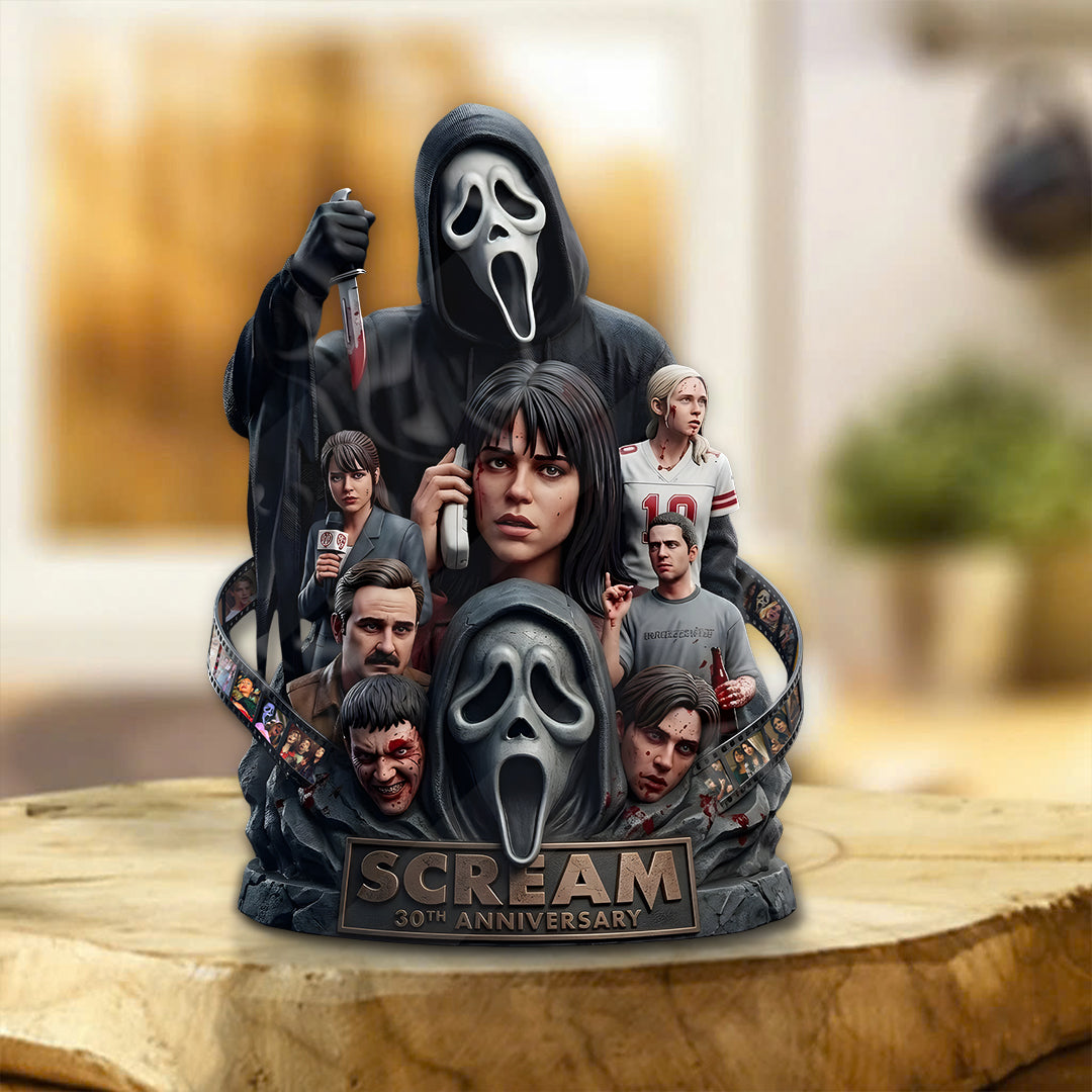 Scream 30th Anniversary Custom Shape Acrylic Plaque – TMTHU4727