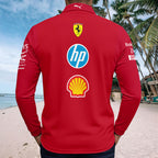 Scuderia Ferrari 2025 Zip Polo Shirt – GNE4820