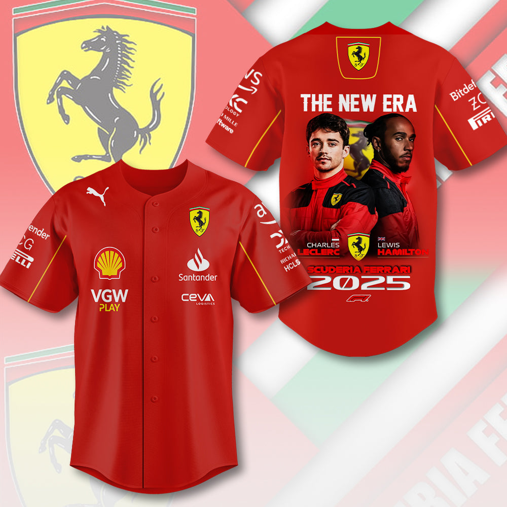 Scuderia Ferrari Baseball Jersey – MAITM 9195