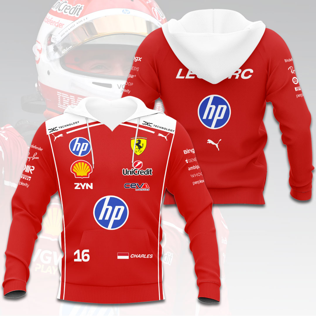Scuderia Ferrari x Charles Leclerc 2026 3D Apparel – HOATT15775