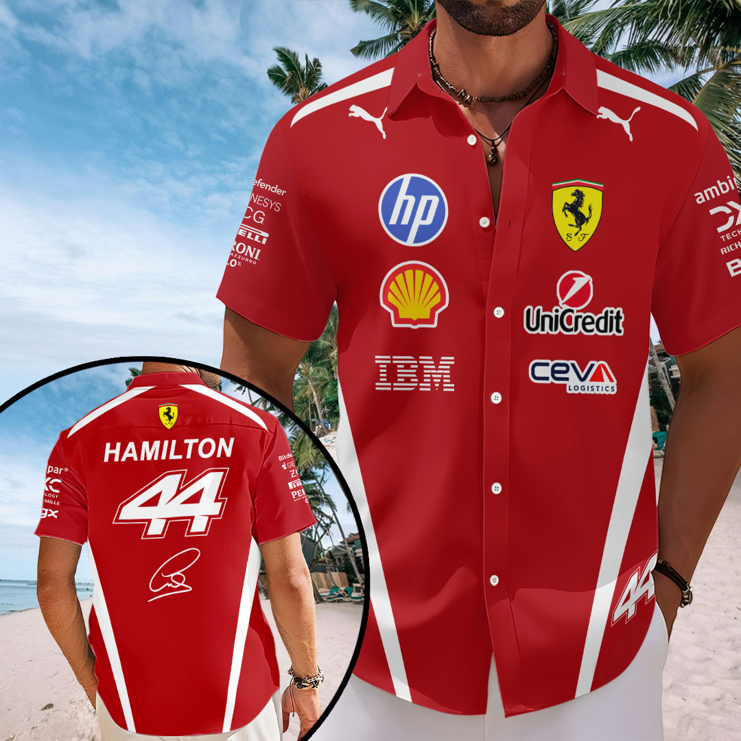 Scuderia Ferrari x Lewis Hamilton 2026 Short Sleeve Button-Down Shirt – HOATT15880