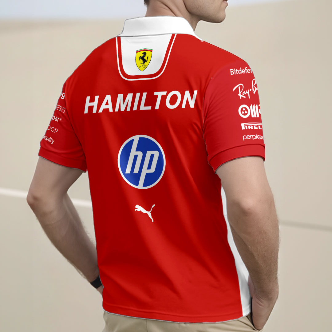 Scuderia Ferrari x Lewis Hamilton 2026 Zip Polo Shirt – HOATT15773