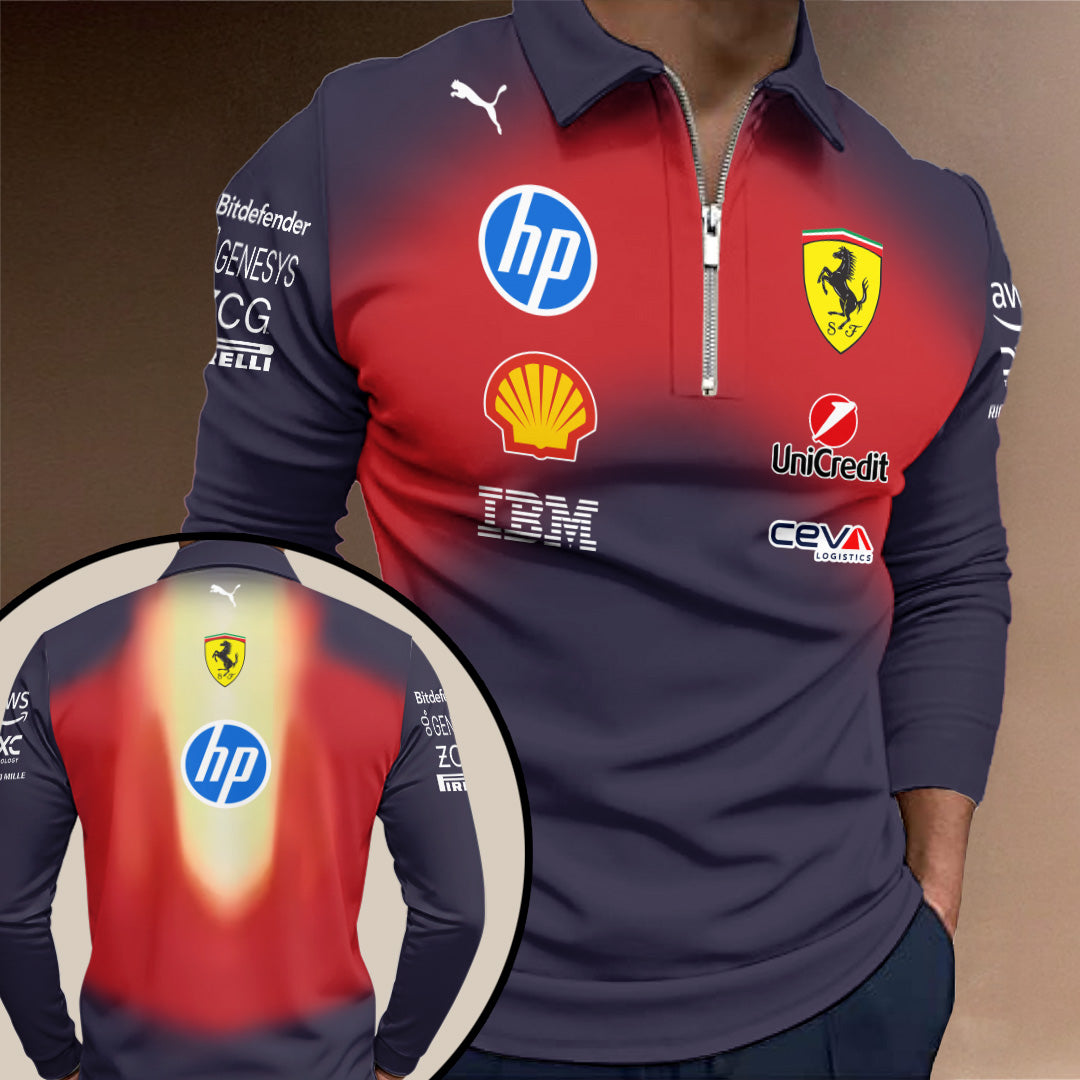Scuderia Ferrari F1 Team 2026 Zip Polo Shirt – TANTN21046