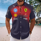 Scuderia Ferrari F1 Team x Lewis Hamilton 2026 Short Sleeve Button-Down Shirt – TANTN22478