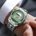 Seattle Seahawks 2025 NFC Champions Alloy Luxury Quartz Watch – MAITM14617