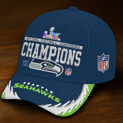 Seattle Seahawks 2025 NFC Champions Classic Cap – HOATT15902