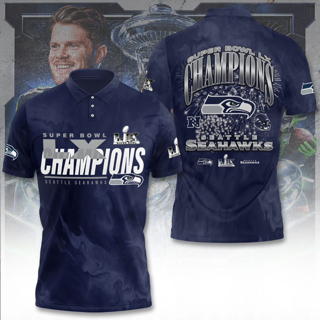 Seattle Seahawks 2025 Super Bowl LX Champions 3D Apparel – TANTN21012