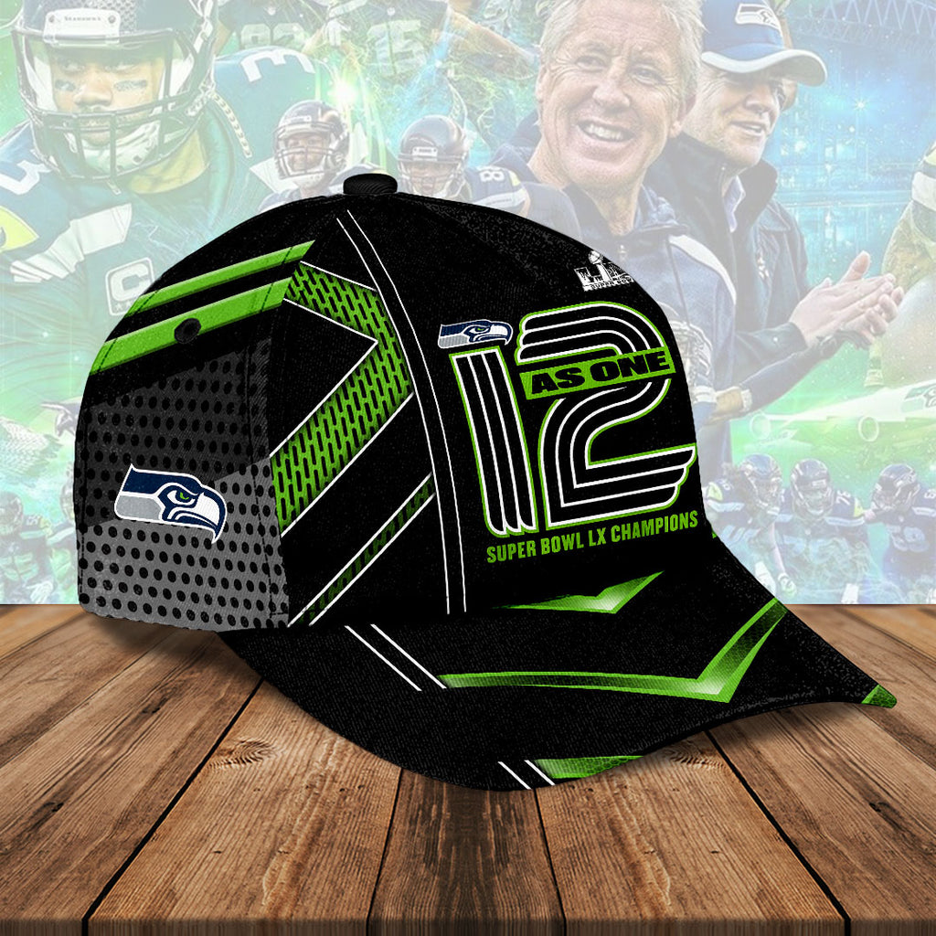 Seattle Seahawks 2025 Super Bowl LX Champions Classic Cap – HOATT16160