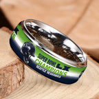 Seattle Seahawks 2025 Super Bowl LX Champions Custom Alloy Ring – TANTN21151
