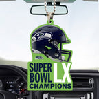 Seattle Seahawks 2025 Super Bowl LX Champions Custom shape 2-sided Acrylic Car Ornament – TANTN20983