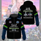 Seattle Seahawks 2025 Super Bowl LX Champions 3D Windbreaker Jacket – TMTHU3992