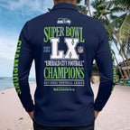 Seattle Seahawks 2025 Super Bowl LX Champions Zip Polo Shirt – HOATT16280