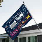 Seattle Seahawks 2025 Super Bowl LX Champions 3D Double-side House Flag – TMTHU3851