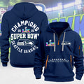 Seattle Seahawks Super Bowl LX Champions 2D Quarter Zip Hoodie – MAITM14790