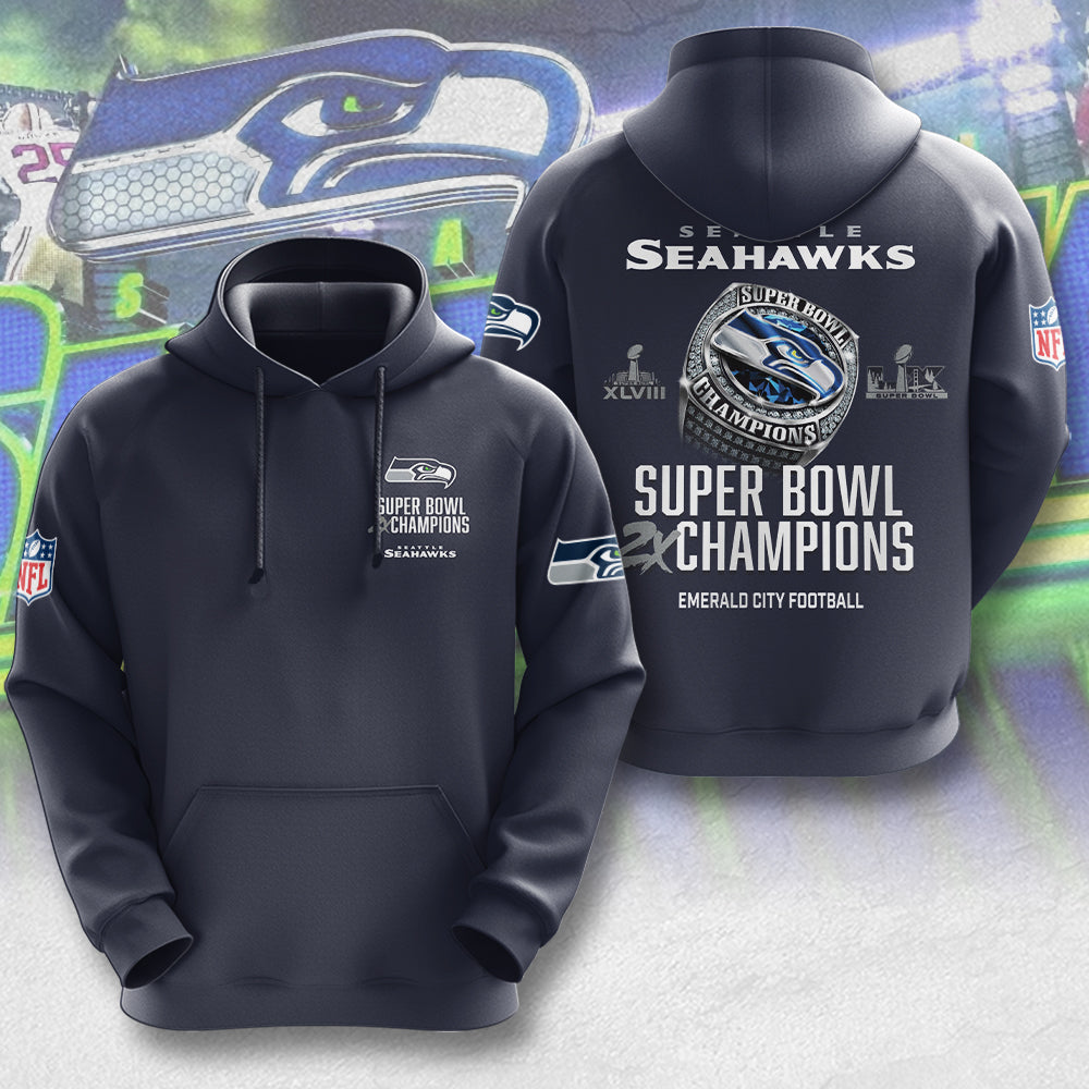 Seattle Seahawks Super Bowl LX Champions 3D Apparel – MAITM14768