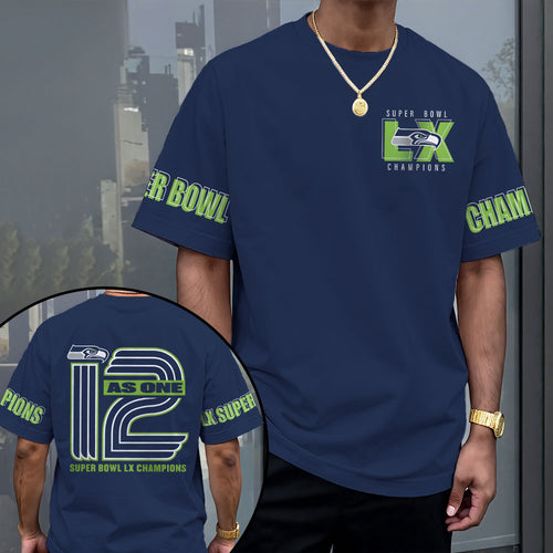 Seattle Seahawks Super Bowl LX Champions 3D Apparel – MAITM14766