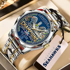 Seattle Seahawks Super Bowl LX Champions Alloy Luxury Quartz Watch – MAITM14781