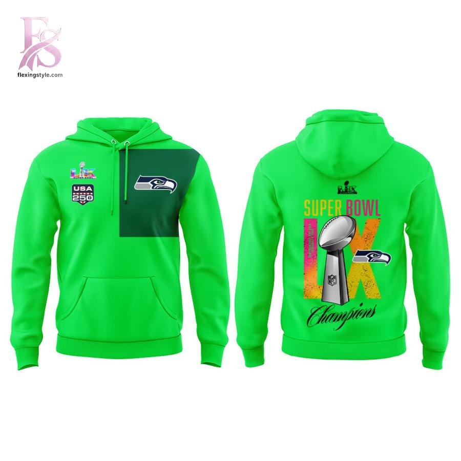 Seattle Seahawks Super Bowl LX Champions Locker Room Trophy Hoodie