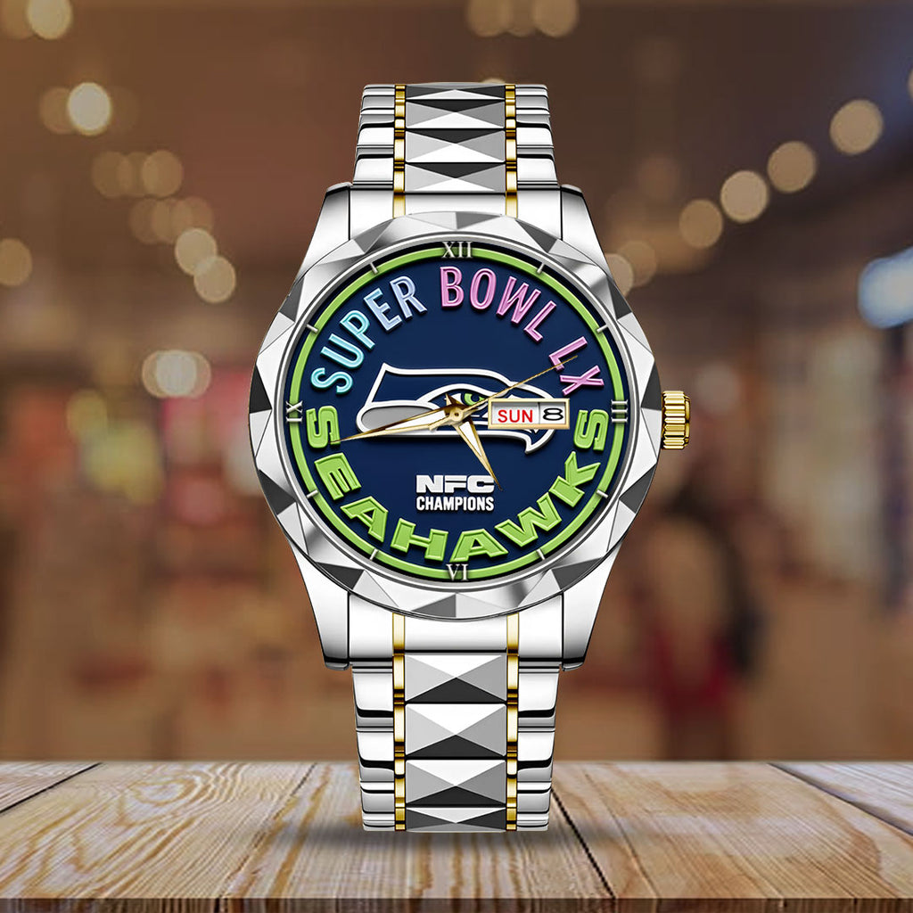 Seattle Seahawks Alloy Luxury Quartz Watch – TMTHU3470