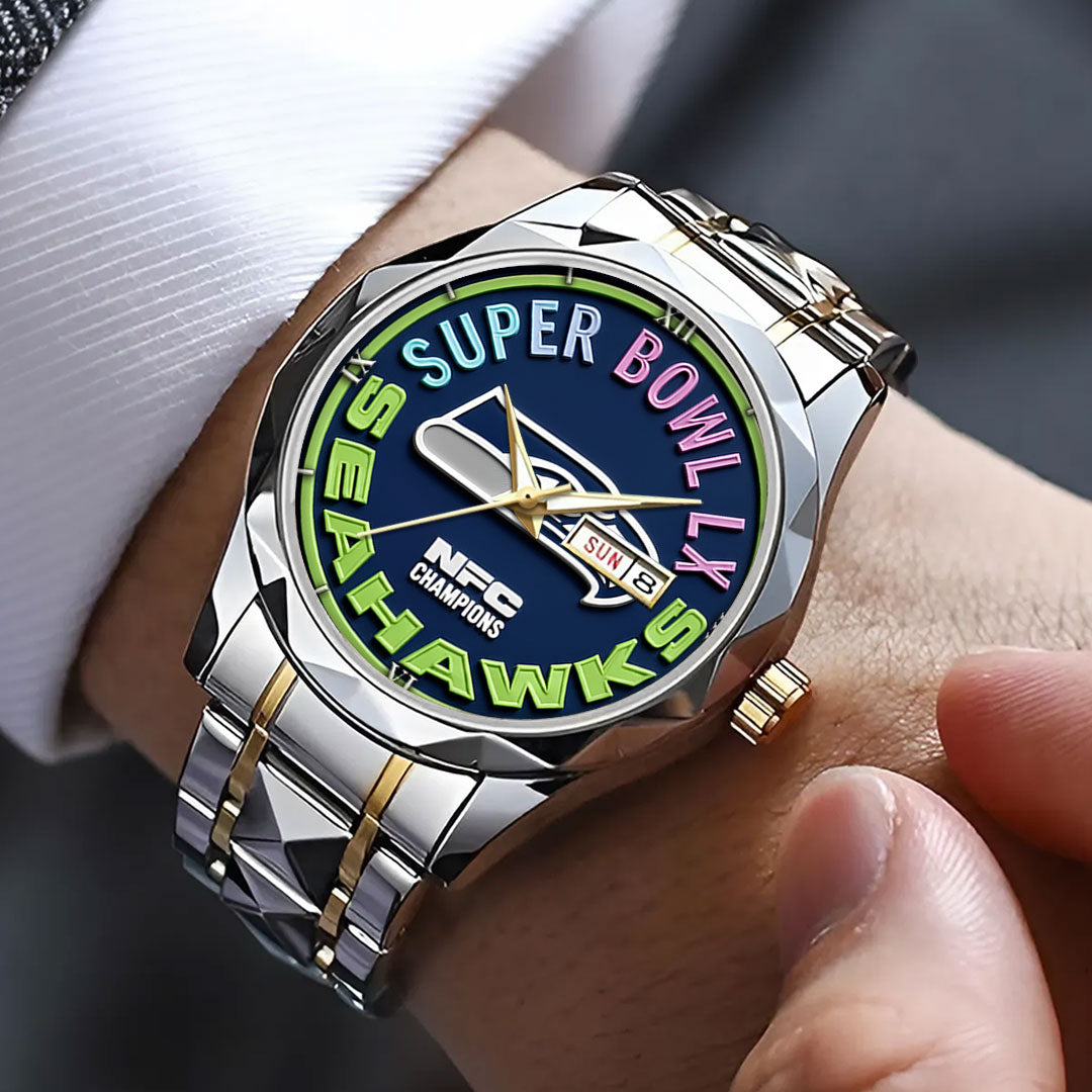 Seattle Seahawks Alloy Luxury Quartz Watch – TMTHU3470