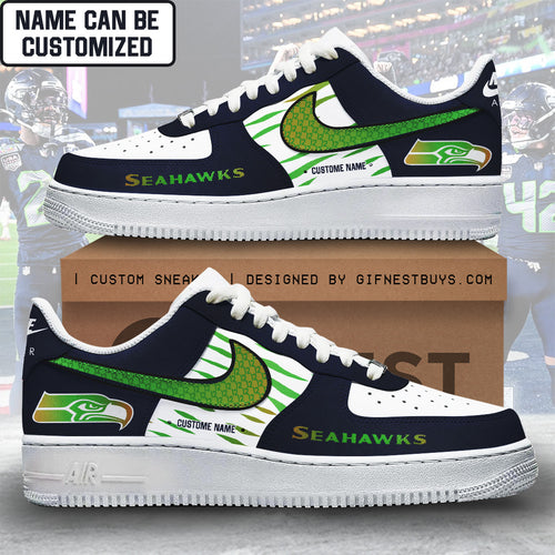 Personalized Seattle Seahawks 2025 Super Bowl LX Champions AF1 Sneaker – TANTN21024