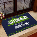 Seattle Seahawks 2025 Super Bowl LX Champions Custom Doormat – TANTN21040