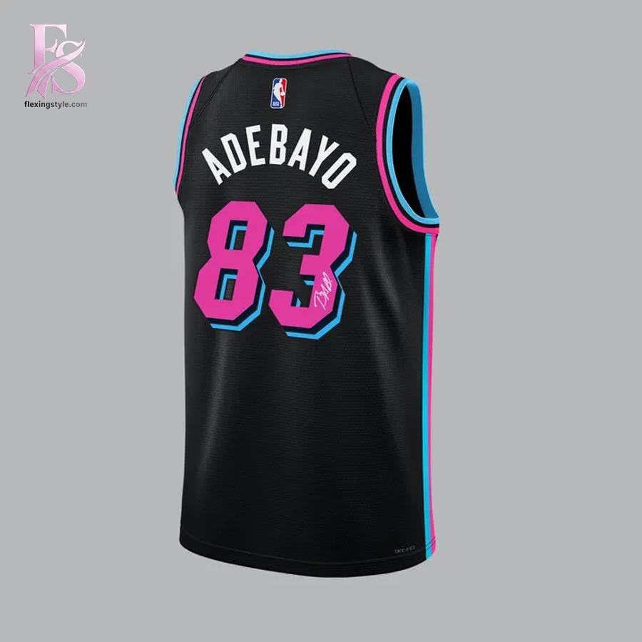Signed Bam Adebayo 83 Miami Heat 2026 Jersey