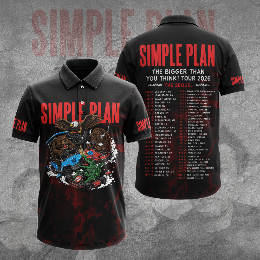 Simple Plan Tour 2026 3D Apparel – GNE7907