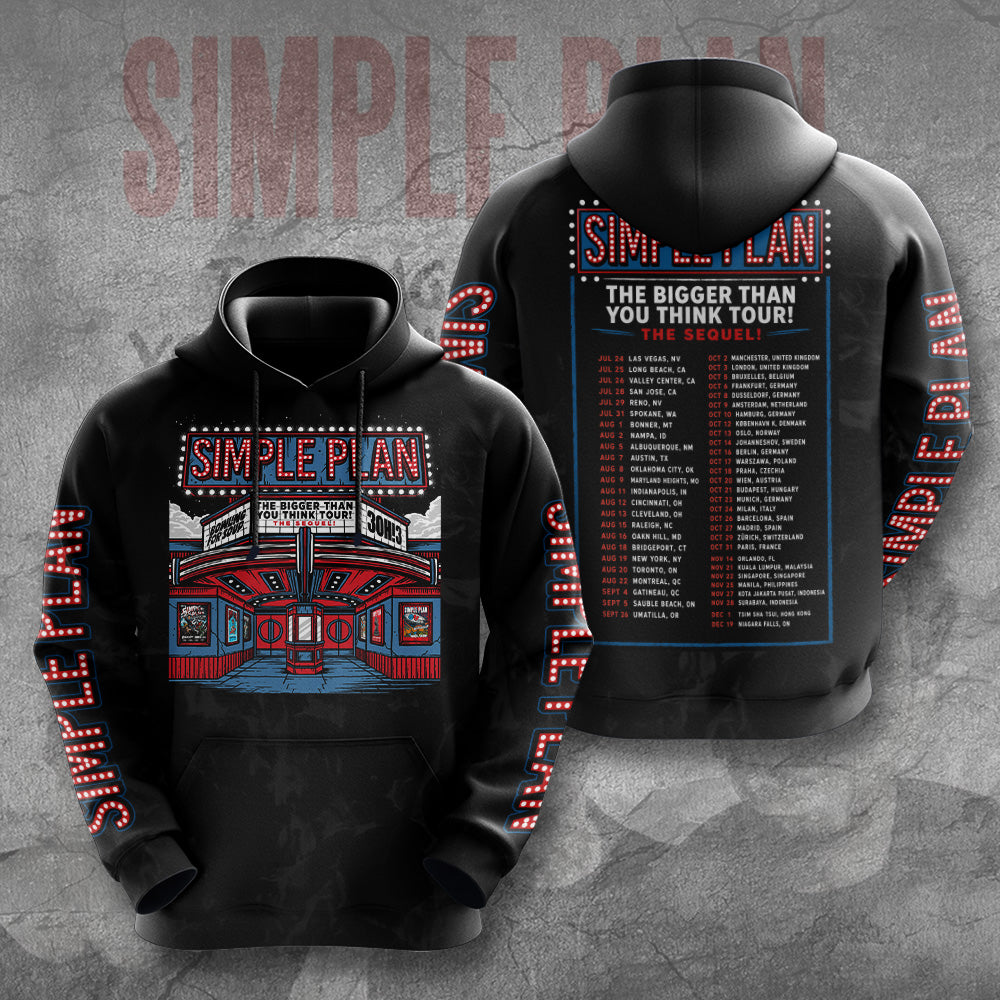 Simple Plan Tour 2026 3D Apparel – GNE7910