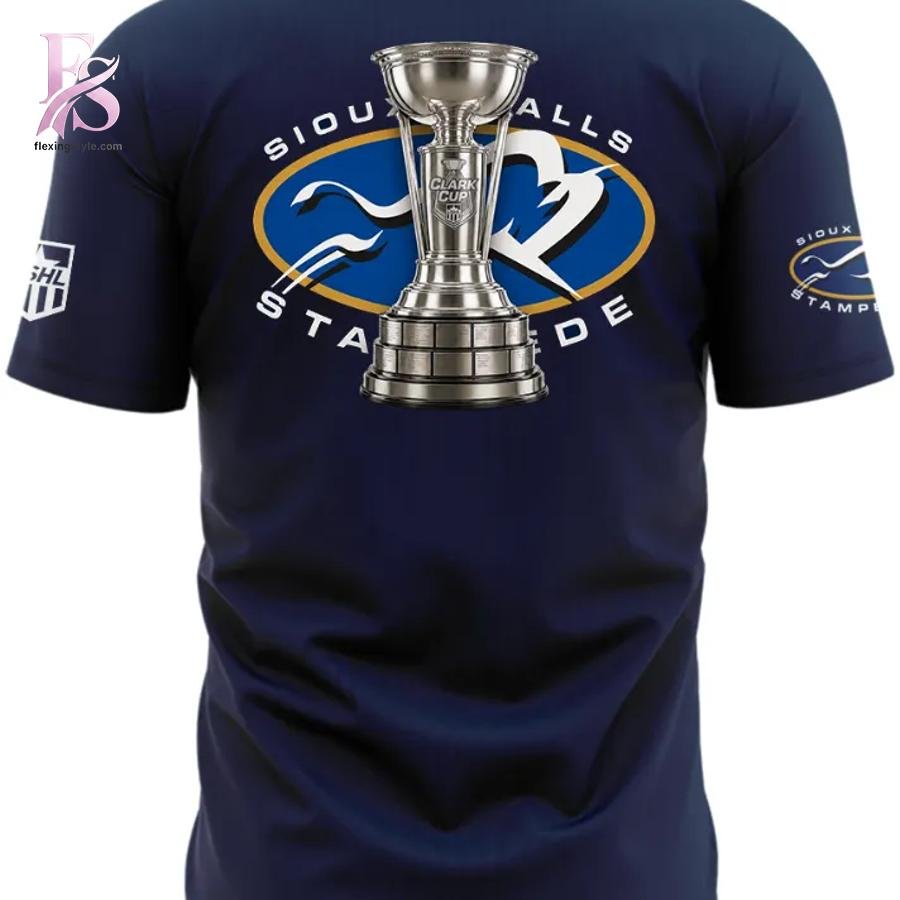 Sioux Falls Stampede 2026 Clark Cup Champions T-Shirt