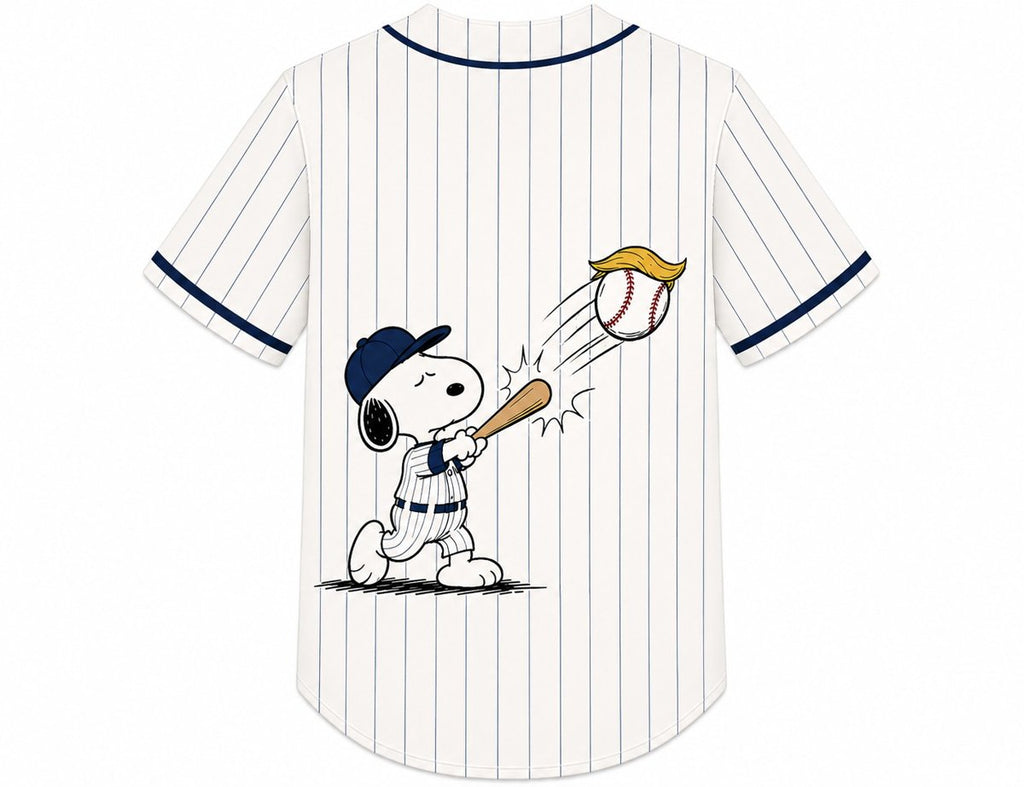 Snoopy Ontario Anti Trump Baseball Jersey
