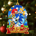 Sonic the Hedgehog 35th Anniversary Custom Shape 2-side Printed Acrylic Ornament – HOATT26854