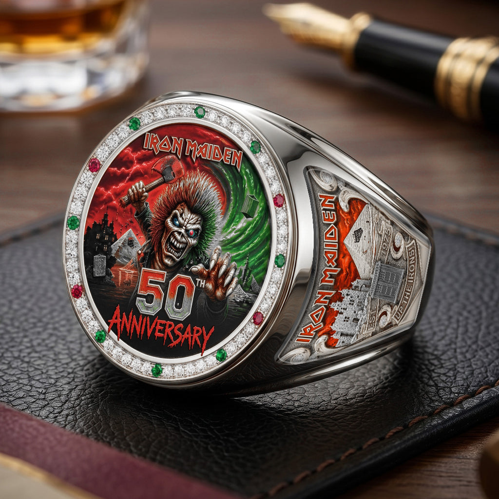 Iron Maiden 3D Engraved Ring – TMTHU7259