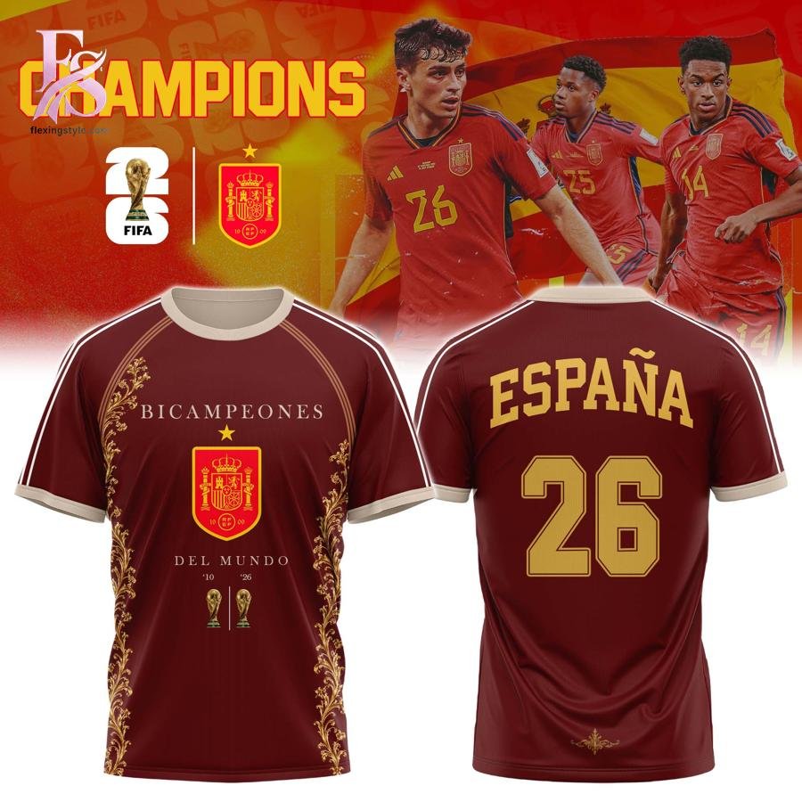 Spain Campeones 2026 Victory TShirt