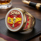 Spain National Team 2026 FIFA World Cup Champions 3D Engraved Ring – TMTHU7715