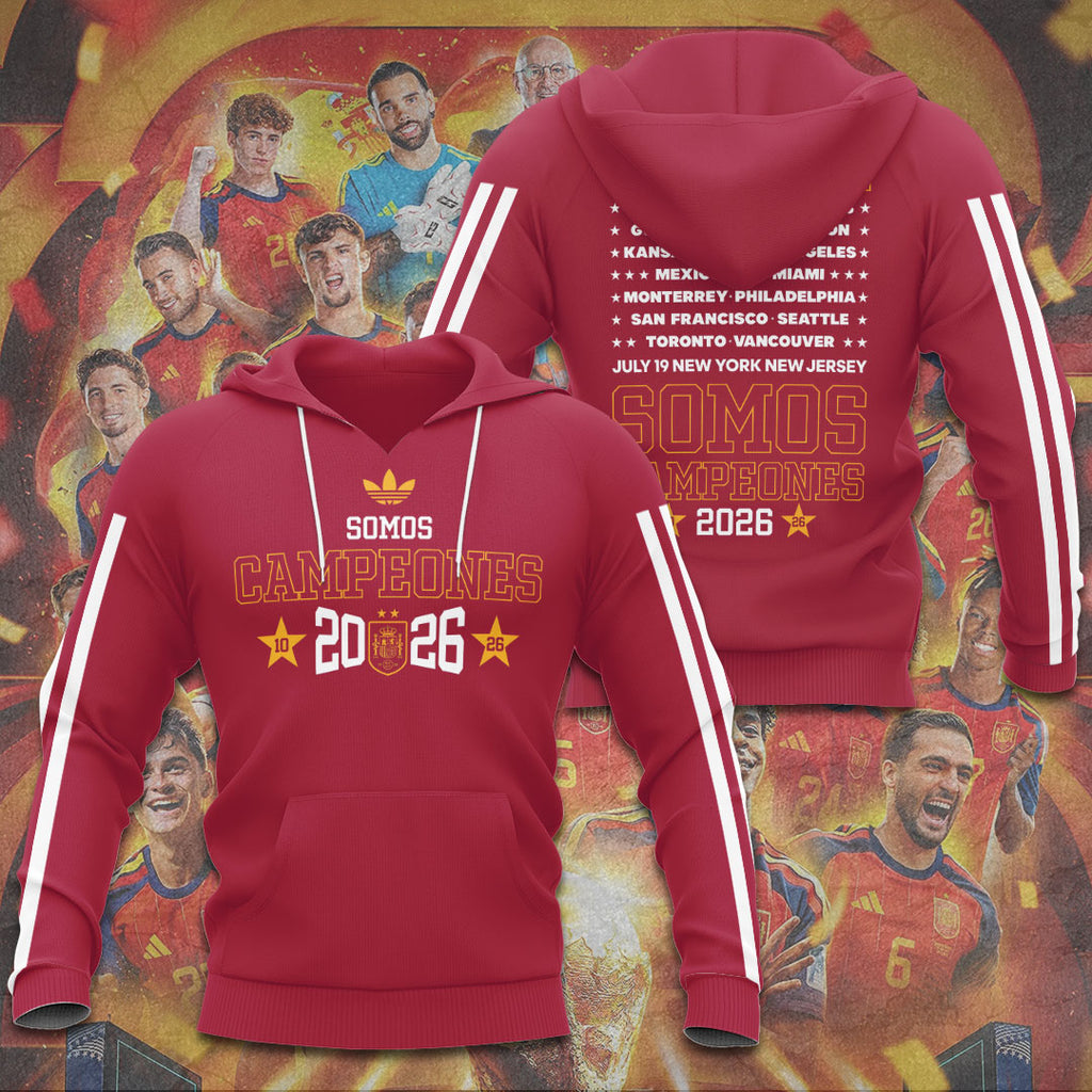 Spain National Team 2026 FIFA World Cup Champions 3D Apparel – TANTN24364