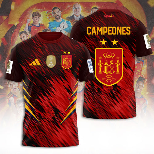 Spain National Team 2026 FIFA World Cup Champions 3D Apparel – TANTN24427