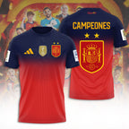 Spain National Team 2026 FIFA World Cup Champions 3D Apparel – TANTN24428