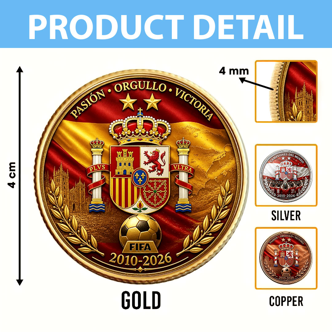 Spain National Team 2026 FIFA World Cup Champions Commemorative Coin – HOATT19768