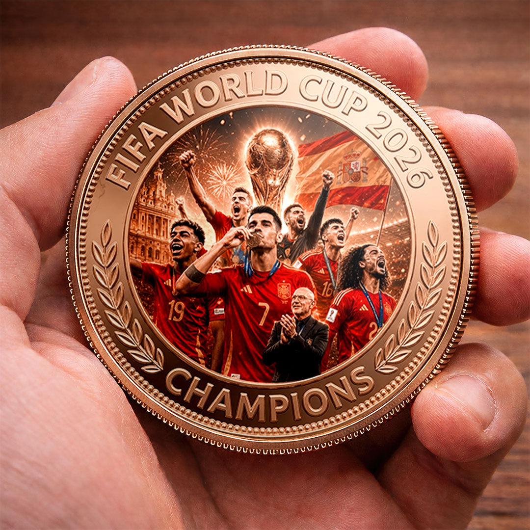 Spain National Team 2026 FIFA World Cup Champions Commemorative Coin – HOATT19795