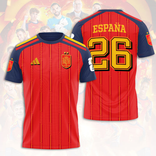 Spain National Team 2026 FIFA World Cup Champions 3D Apparel – HOATT19581